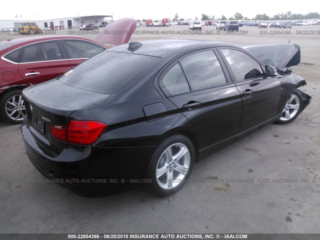 WBA3C1C51FK118926 - 2015 BMW 328 I SULEV BLACK photo 4