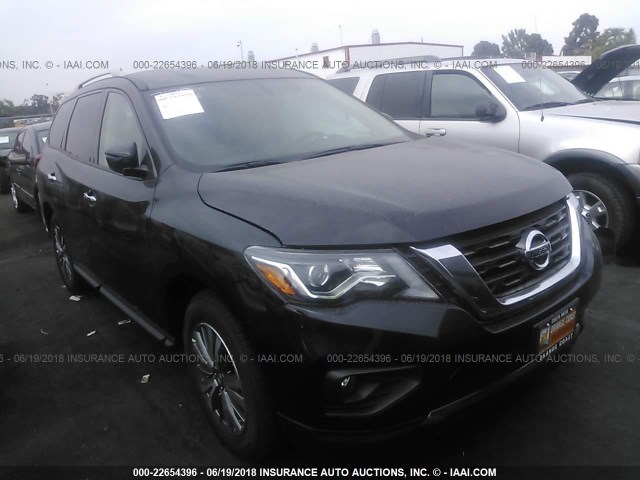 5N1DR2MM8JC645314 - 2018 NISSAN PATHFINDER S/SV/SL/PLATINUM BLACK photo 1