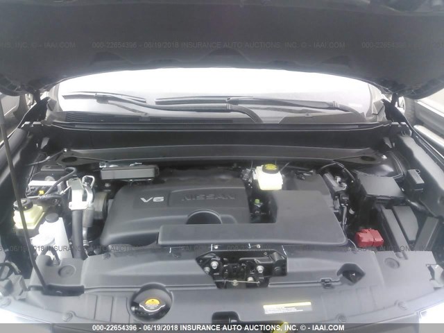 5N1DR2MM8JC645314 - 2018 NISSAN PATHFINDER S/SV/SL/PLATINUM 黑色 照片 10