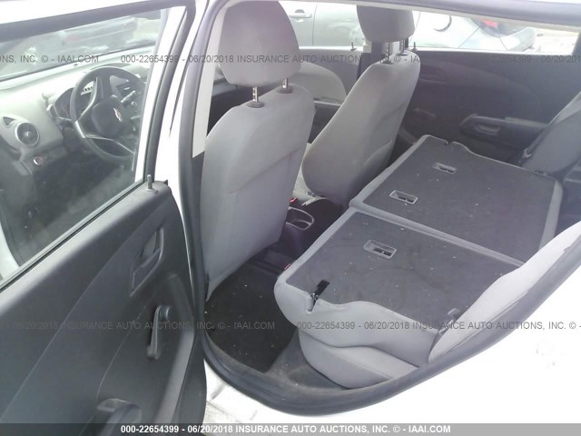 1G1JA6SH2F4170765 - 2015 CHEVROLET SONIC LS 白色 照片 8