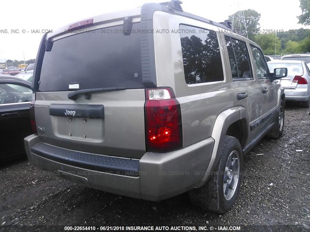 1J8HG48K26C175409 - 2006 JEEP COMMANDER GOLD photo 4