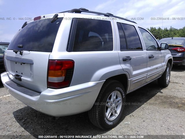 1J4GW48S44C374619 - 2004 JEEP GRAND CHEROKEE LAREDO/COLUMBIA/FREEDOM 银色 照片 4