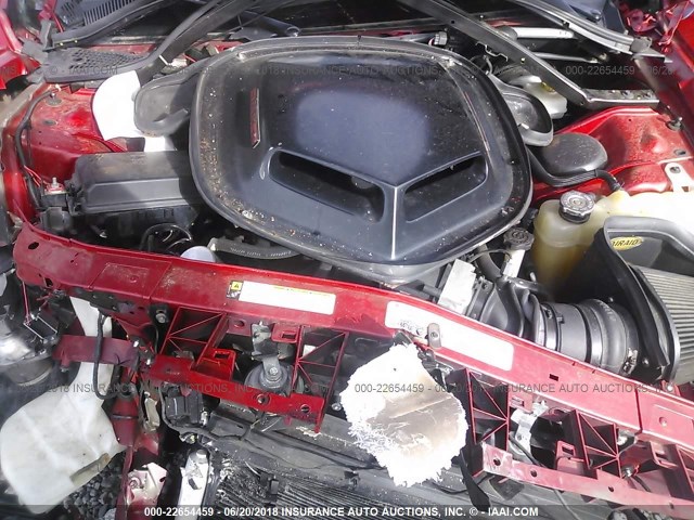 2C3CDYCJ8CH269890 - 2012 DODGE CHALLENGER SRT-8 RED photo 10