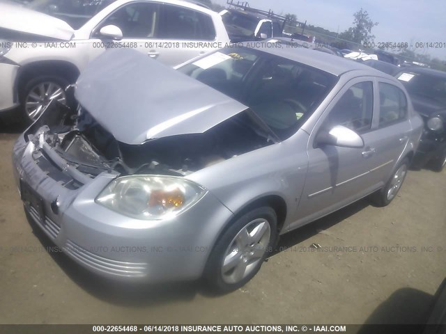 1G1AL58F587144219 - 2008 CHEVROLET COBALT LT 银色 照片 2