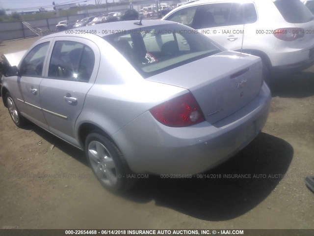 1G1AL58F587144219 - 2008 CHEVROLET COBALT LT 银色 照片 3
