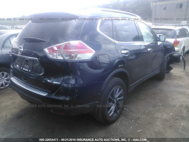 5N1AT2MV0GC862488 - 2016 NISSAN ROGUE S/SL/SV BLACK photo 4