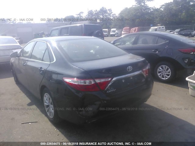 4T4BF1FK6GR555724 - 2016 TOYOTA CAMRY LE/XLE/SE/XSE BLACK photo 3