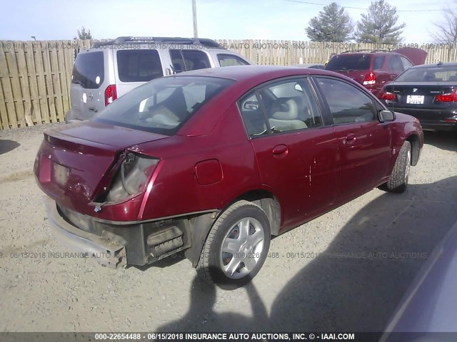 1G8AJ55F07Z102250 - 2007 SATURN ION LEVEL 2 MAROON photo 4