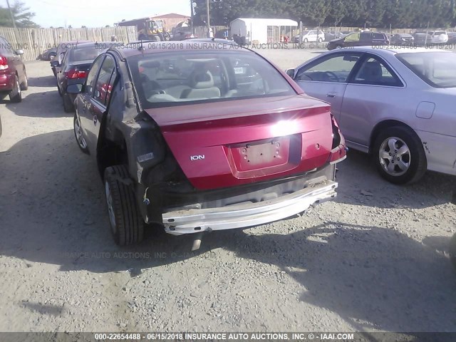 1G8AJ55F07Z102250 - 2007 SATURN ION LEVEL 2 MAROON photo 6