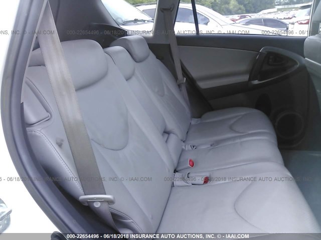 2T3DF4DV7AW052414 - 2010 TOYOTA RAV4 LIMITED WHITE photo 8