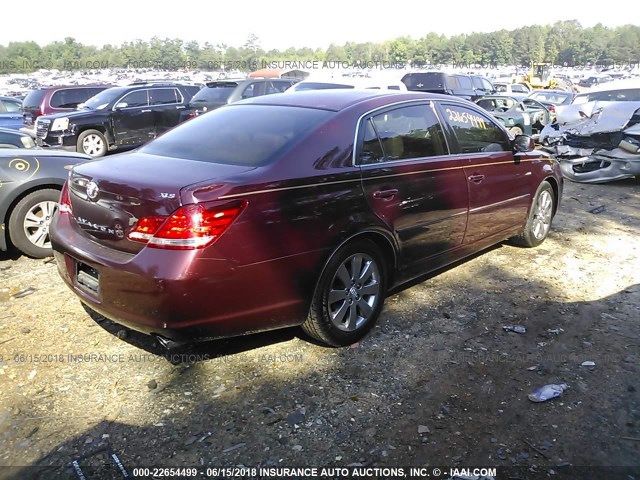 4T1BK36B15U038202 - 2005 TOYOTA AVALON XL/XLS/TOURING/LIMITED BURGUNDY photo 4