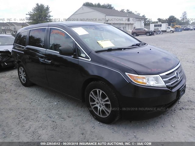 5FNRL5H6XDB041781 - 2013 HONDA ODYSSEY EXL BLACK photo 1