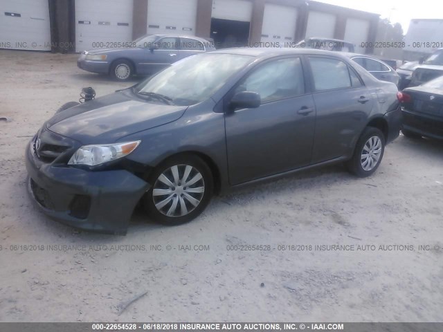 2T1BU4EEXCC761685 - 2012 TOYOTA COROLLA S/LE GRAY photo 2