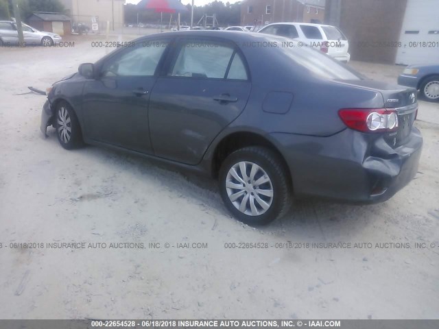 2T1BU4EEXCC761685 - 2012 TOYOTA COROLLA S/LE GRAY photo 3