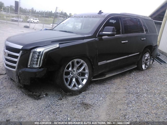 1GYS3BKJ5GR132754 - 2016 CADILLAC ESCALADE BLACK photo 2