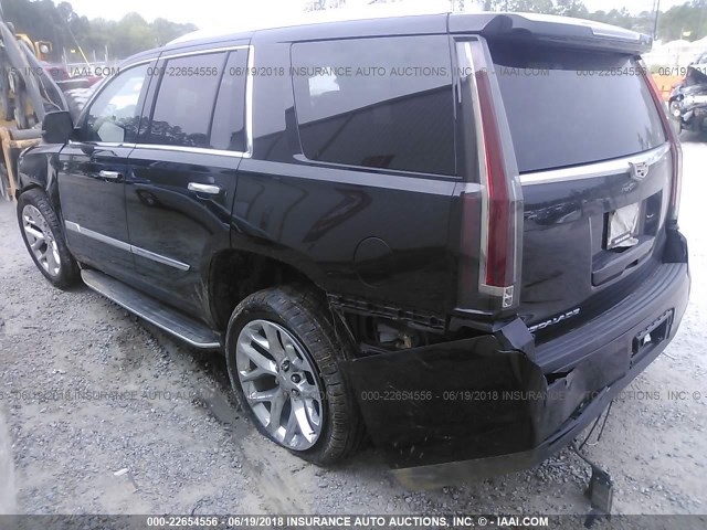 1GYS3BKJ5GR132754 - 2016 CADILLAC ESCALADE BLACK photo 3