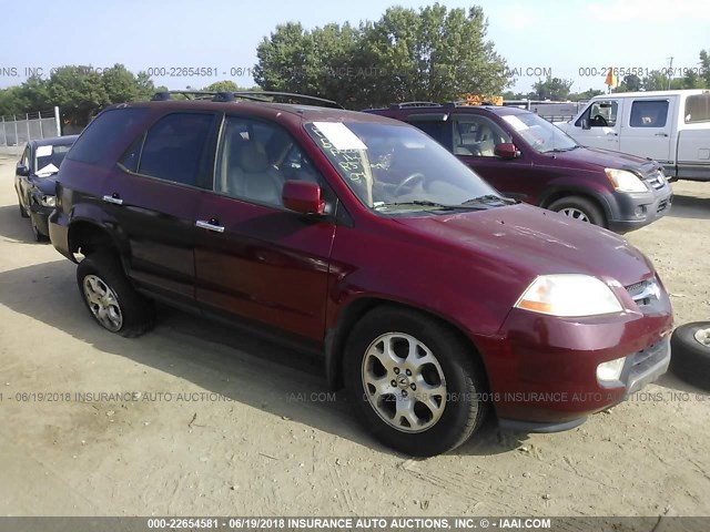 2HNYD18672H518492 - 2002 ACURA MDX TOURING RED photo 1