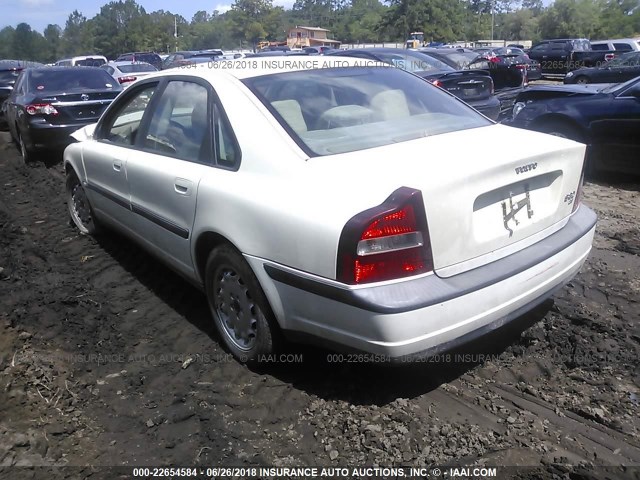 YV1TS97D6X1013855 - 1999 VOLVO S80 WHITE photo 3