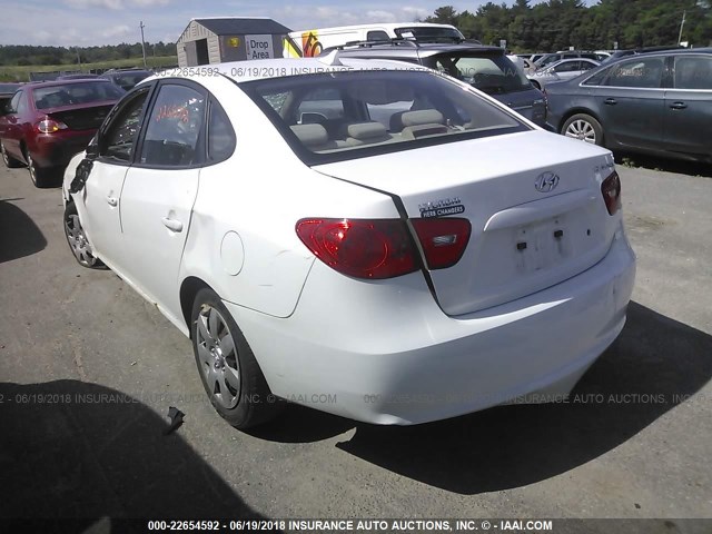 KMHDU46D79U665180 - 2009 HYUNDAI ELANTRA GLS/SE WHITE photo 3