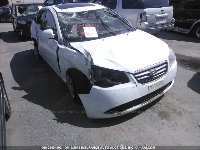 KMHDU46D79U665180 - 2009 HYUNDAI ELANTRA GLS/SE WHITE photo 6