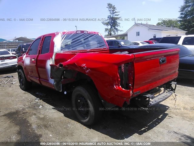 5TFRM5F11EX069402 - 2014 TOYOTA TUNDRA DOUBLE CAB SR/SR5 RED photo 3