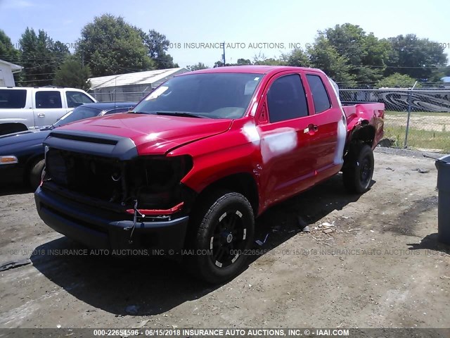 5TFRM5F11EX069402 - 2014 TOYOTA TUNDRA DOUBLE CAB SR/SR5 RED photo 6