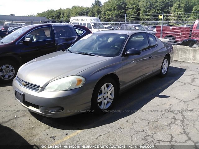 2G1WK151869363794 - 2006 CHEVROLET MONTE CARLO LT GOLD photo 2