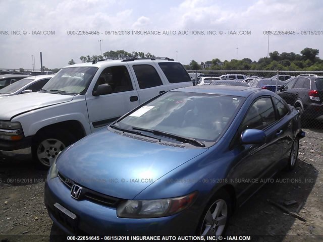 2HGFG12908H577353 - 2008 HONDA CIVIC EXL ლურჯი ფოტო 2