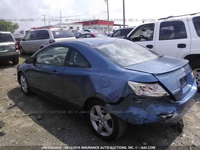 2HGFG12908H577353 - 2008 HONDA CIVIC EXL ლურჯი ფოტო 3