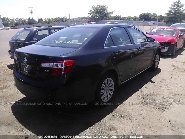 4T4BF1FKXER439133 - 2014 TOYOTA CAMRY L/SE/LE/XLE 黑色 照片 4