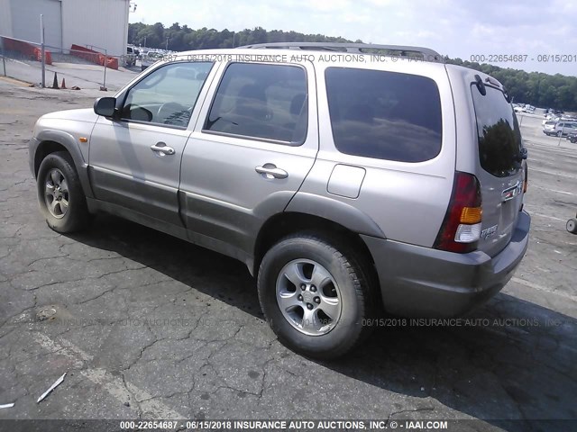 4F2YU09162KM36667 - 2002 MAZDA TRIBUTE LX/ES ვერცხლისფერი ფოტო 3