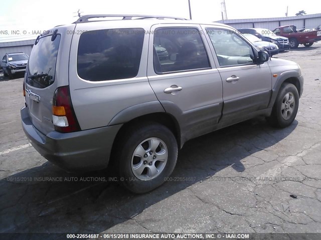 4F2YU09162KM36667 - 2002 MAZDA TRIBUTE LX/ES ვერცხლისფერი ფოტო 4