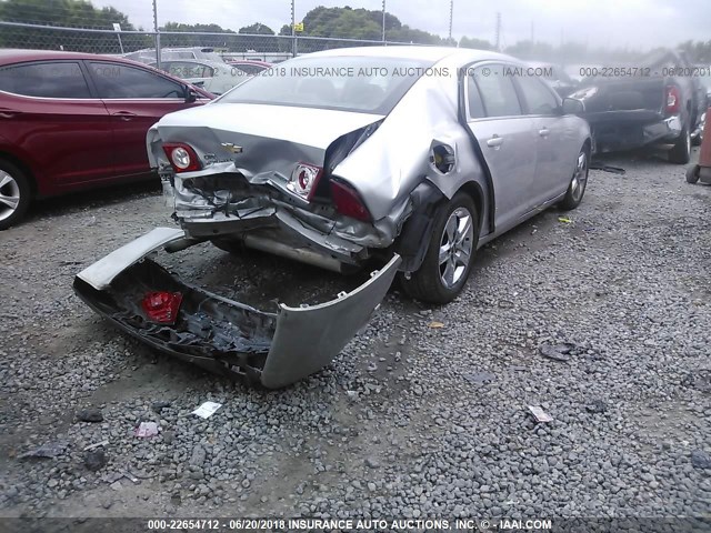 1G1ZC5E09AF187251 - 2010 CHEVROLET MALIBU 1LT SILVER photo 4