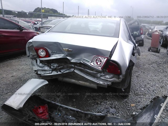 1G1ZC5E09AF187251 - 2010 CHEVROLET MALIBU 1LT SILVER photo 6