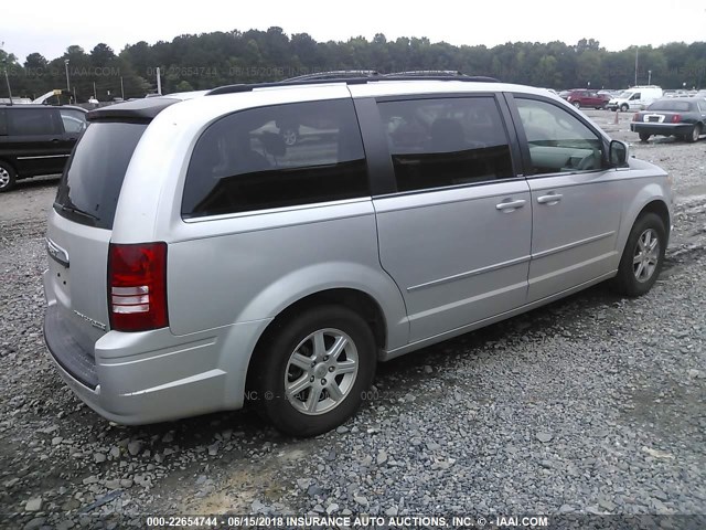 2A4RR5D10AR463402 - 2010 CHRYSLER TOWN & COUNTRY TOURING SILVER photo 4