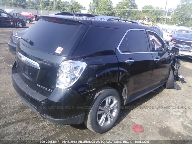 2CNFLGEC4B6390524 - 2011 CHEVROLET EQUINOX LTZ BLACK photo 4