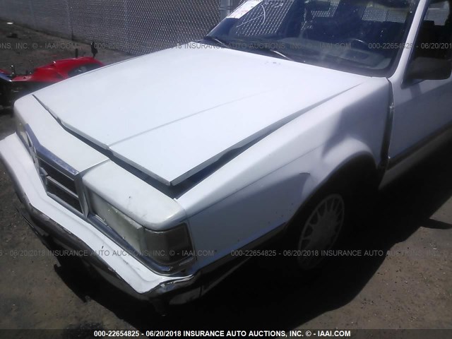 1B3XC5639LD794807 - 1990 DODGE DYNASTY LE WHITE photo 6