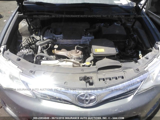 4T4BF1FK2DR333631 - 2013 TOYOTA CAMRY L/SE/LE/XLE GRAY photo 10