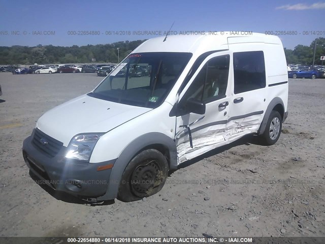 NM0LS6AN6AT005642 - 2010 FORD TRANSIT CONNECT XL WHITE photo 2