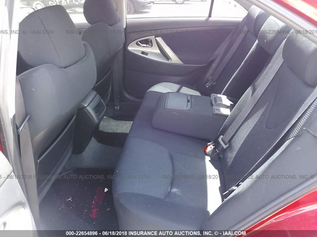 4T1BE46K77U136019 - 2007 TOYOTA CAMRY NEW GENERAT CE/LE/XLE/SE RED photo 8