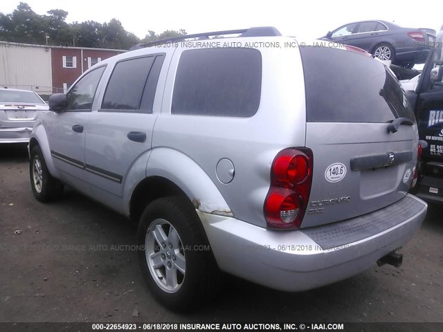 1D8HB48N08F133064 - 2008 DODGE DURANGO SLT SILVER photo 3