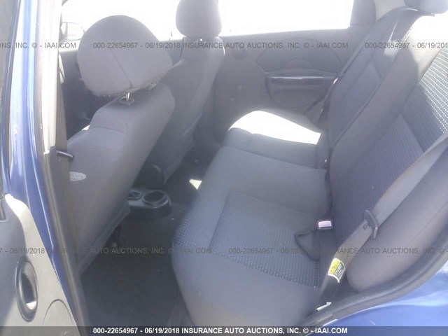 KL1TD56656B522881 - 2006 CHEVROLET AVEO LS BLUE photo 8