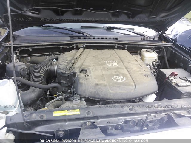 3TMLU4EN6EM134898 - 2014 TOYOTA TACOMA DOUBLE CAB 灰色 照片 10