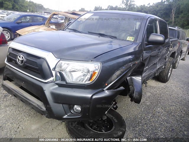 3TMLU4EN6EM134898 - 2014 TOYOTA TACOMA DOUBLE CAB 灰色 照片 2