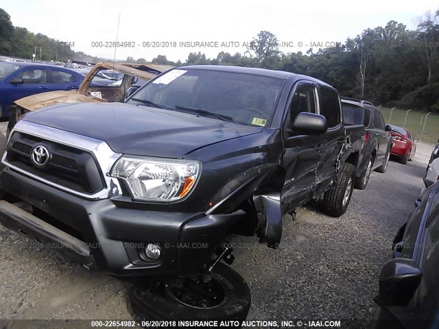 3TMLU4EN6EM134898 - 2014 TOYOTA TACOMA DOUBLE CAB GRAY photo 6