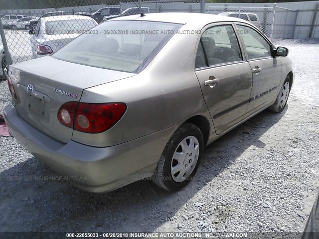 2T1BR32EX7C769548 - 2007 TOYOTA COROLLA CE/LE/S GOLD photo 4