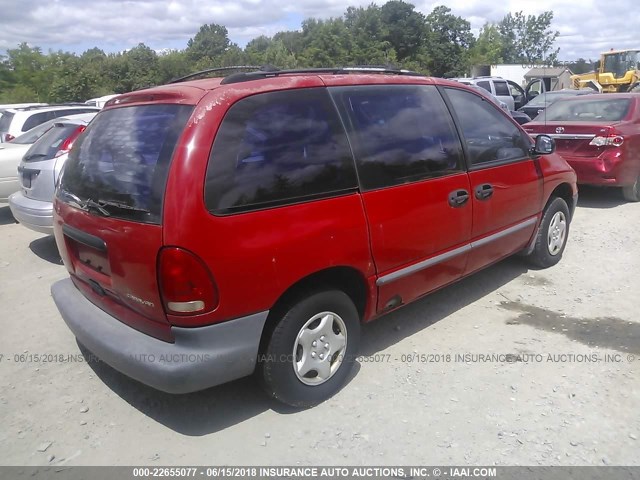 2B4FP25B7XR369026 - 1999 DODGE CARAVAN RED photo 4