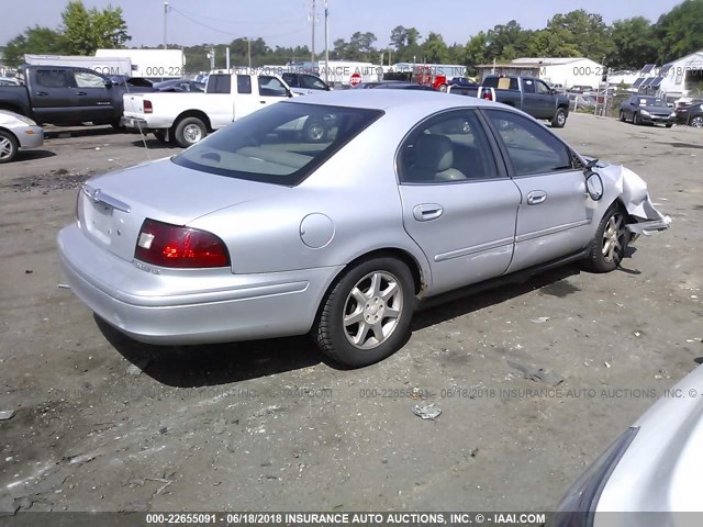 1MEFM55S0YA624522 - 2000 MERCURY SABLE LS PREMIUM SILVER photo 4