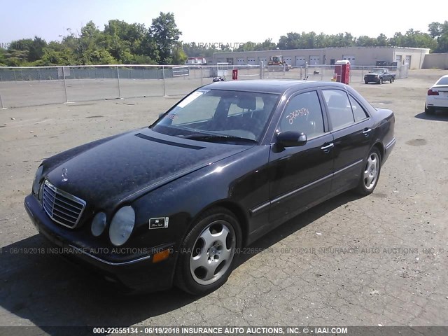 WDBJF70J22B416304 - 2002 MERCEDES-BENZ E 430 BLACK photo 2