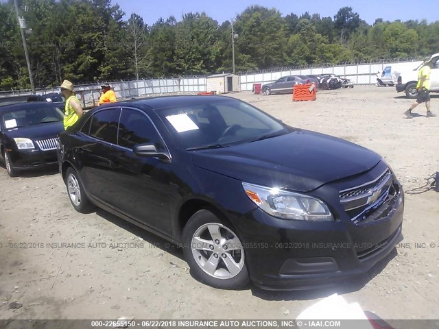 1G11B5SA3DF345696 - 2013 CHEVROLET MALIBU LS BLACK photo 1